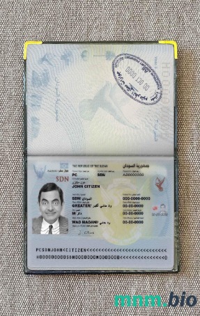 Sudan zdjęcie do paszportu pliki PSD, skan i fotografowany obraz